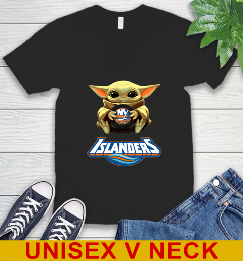 NHL Hockey New York Islanders Star Wars Baby Yoda Shirt 50