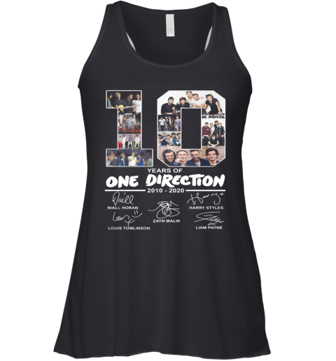 10 Years Of One Direction 2010 2020 Signature Racerback Tank