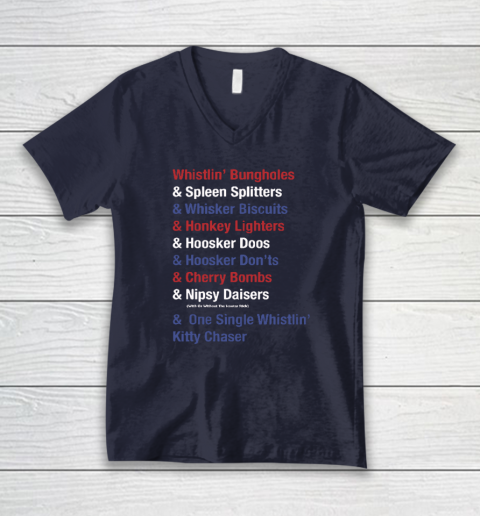 Whistlin' Bungholes & Cherry Bombs Joe Dirt Fireworks V-Neck T-Shirt 2