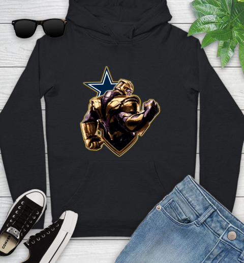 NFL Thanos Avengers Endgame Football Sports Dallas Cowboys Youth Hoodie 2