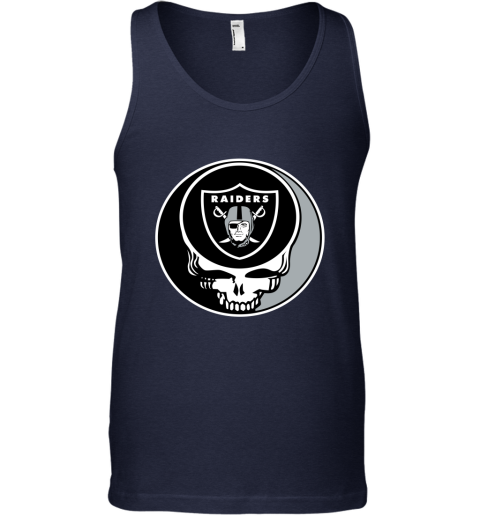 NFL Oakland Raiders Grateful Dead Rock Band Football Sports WKGCkKxkoFS unisex tank 17 95 151514 front navy