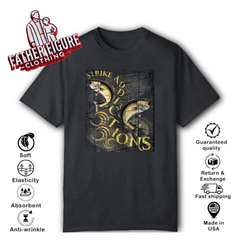 Strike Addictions Fishing Dreams Design T-Shirt