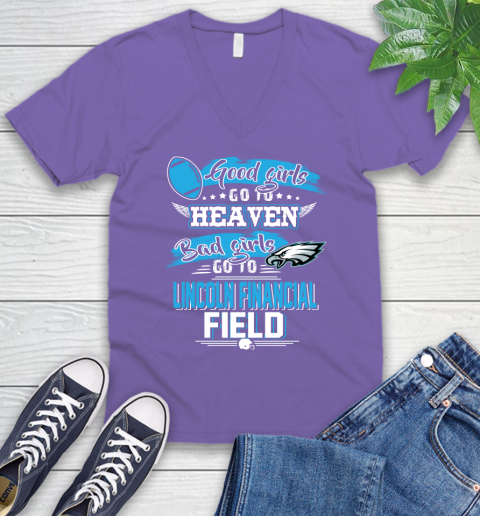 Philadelphia Eagles NFL Bad Girls Go To Lincoln Financial Field Shirt V-Neck T-Shirt 8