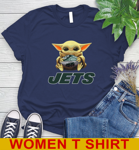 NFL Football New York Jets Baby Yoda Star Wars Shirt Women's T-Shirt 12