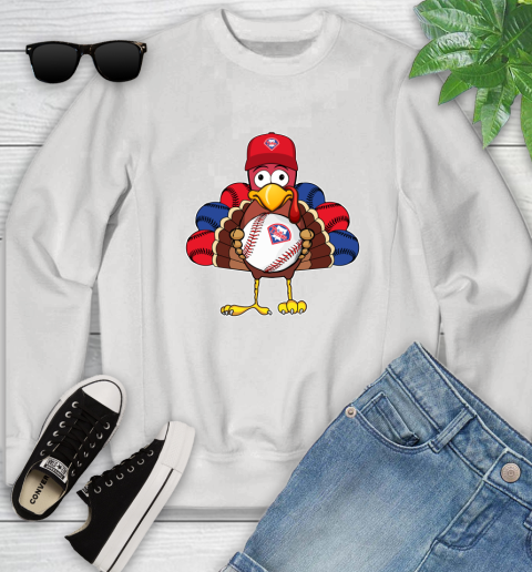 Philadelphia Phillies Turkey thanksgiving Youth Sweatshirt