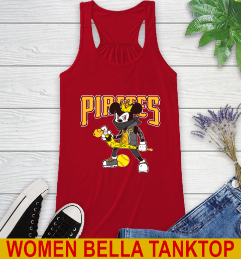 Pittsburgh Pirates MLB Baseball Mickey Peace Sign Sports Racerback Tank 7 Pittsburgh Pirates MLB Baseball Mickey Peace Sign Sports Racerback Tank - Image 7
