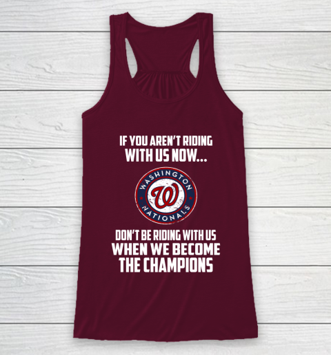 MLB Washington Nationals Baseball We Become The Champions Racerback Tank 2
