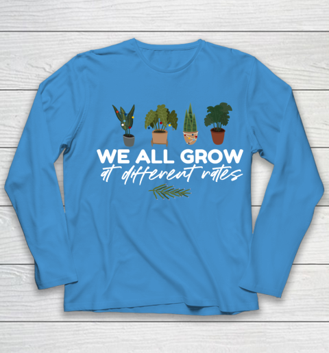 We All Grow At Different Rates, Special Education Teacher Autism Awareness Youth Long Sleeve 5