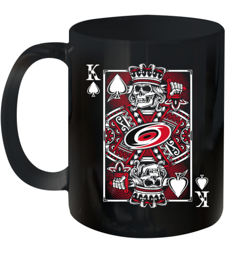 Carolina Hurricanes NHL Hockey The King Of Spades Death Cards Shirt Ceramic Mug 11oz