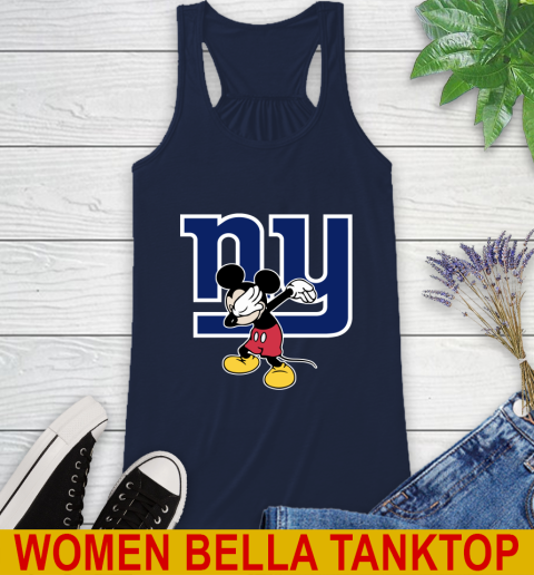 New York Giants NFL Football Dabbing Mickey Disney Sports Racerback Tank 11