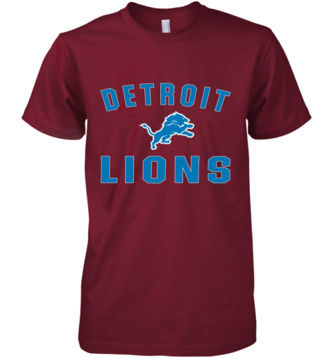 Detroit Lions NFL Line by Fanatics Branded Blue Vintage Victory Premium Men's T-Shirt