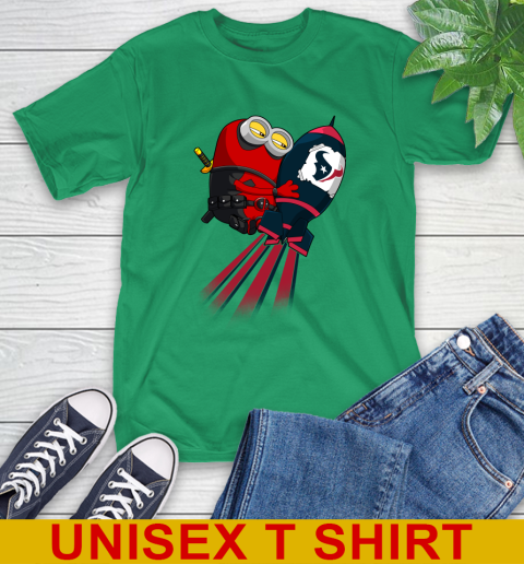 NFL Football Houston Texans Deadpool Minion Marvel Shirt T-Shirt 7