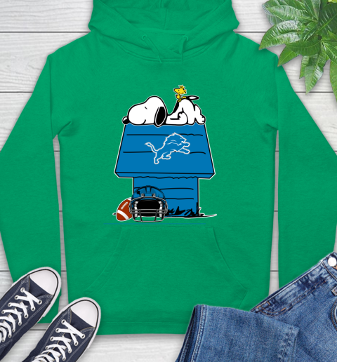 Detroit Lions NFL Football Snoopy Woodstock The Peanuts Movie Hoodie 8