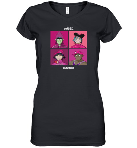 Gorillaz Four Squares Women's V