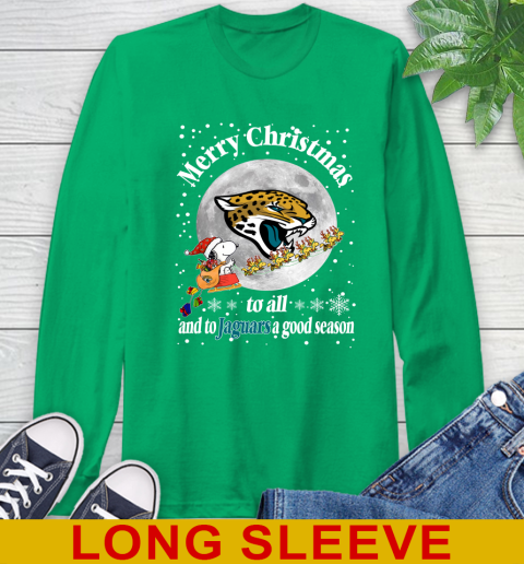Jacksonville Jaguars Merry Christmas To All And To Jaguars A Good Season NFL Football Sports Long Sleeve T-Shirt 8