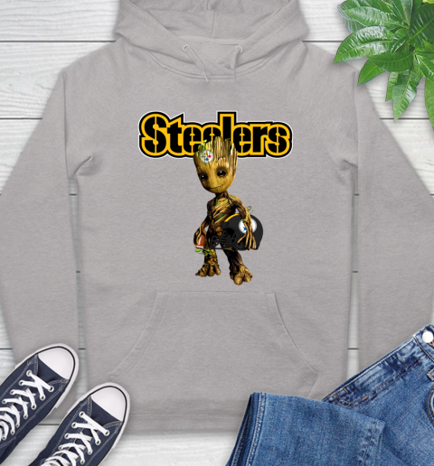 Pittsburgh Steelers NFL Football Groot Marvel Guardians Of The Galaxy Hoodie 12