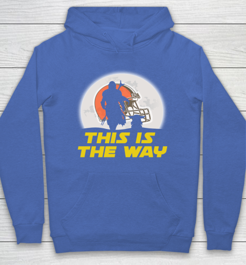 Cleveland Browns NFL Football Star Wars Yoda And Mandalorian This Is The Way Hoodie 6