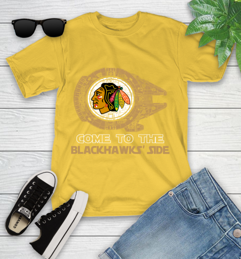 NHL Come To The Chicago Blackhawks Wars Hockey Sports Youth T-Shirt 10