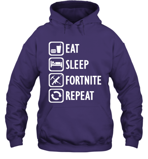 2hmt eat sleep fortnite repeat for gamer fortnite battle royale shirts hoodie 23 front purple