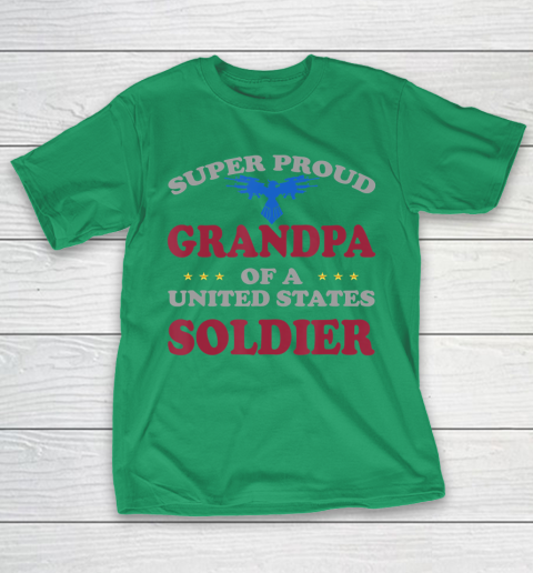 GrandFather gift shirt Veteran Super Proud Grandpa of a United States Soldier T Shirt T-Shirt 5