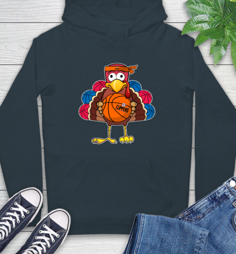 LA Clippers Turkey thanksgiving day Hoodie - Image 8