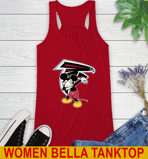 Atlanta Falcons NFL Football Dabbing Mickey Disney Sports Racerback Tank 6
