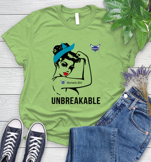 NBA Charlotte Hornets Girl Unbreakable Basketball Sports Women's T-Shirt 7
