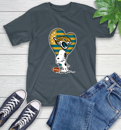 Jacksonville Jaguars NFL Football The Peanuts Movie Adorable Snoopy T-Shirt 9