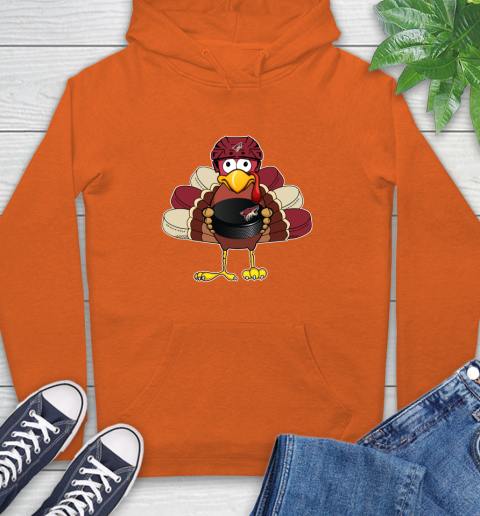 Arizona Coyotes Turkey Thanksgiving Day Hoodie 5