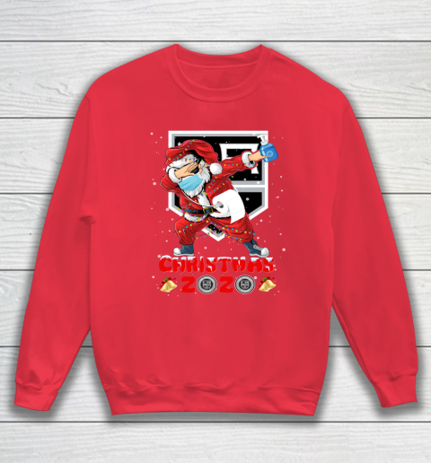 Los Angeles Kings Funny Santa Claus Dabbing Christmas 2020 NHL Sweatshirt 7