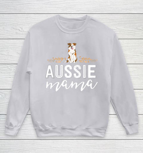 Dog Mom Shirt Aussie Mama Dog Mom Shirt For Women Australian Shepherd Youth Sweatshirt 3