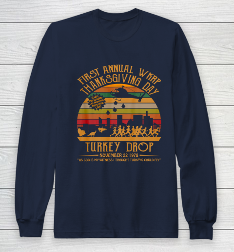 WKRP Thanksgiving Day Turkey Drop Long Sleeve T-Shirt 2