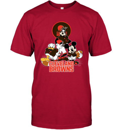 NFL Cleveland Browns Mickey Mouse Donald Duck Goofy Football Shirt Youth  Sweatshirt