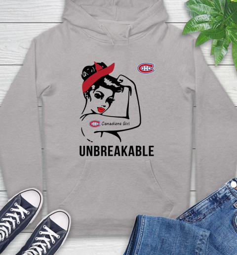 NHL Montreal Canadiens Girl Unbreakable Hockey Sports Hoodie 10