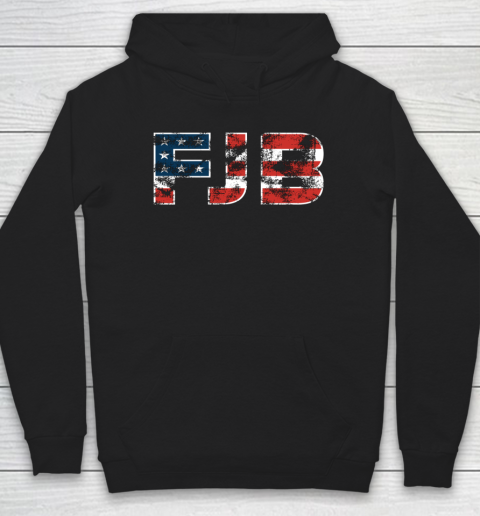 FJB Pro America US Distressed Flag Fuck Biden FJB Hoodie