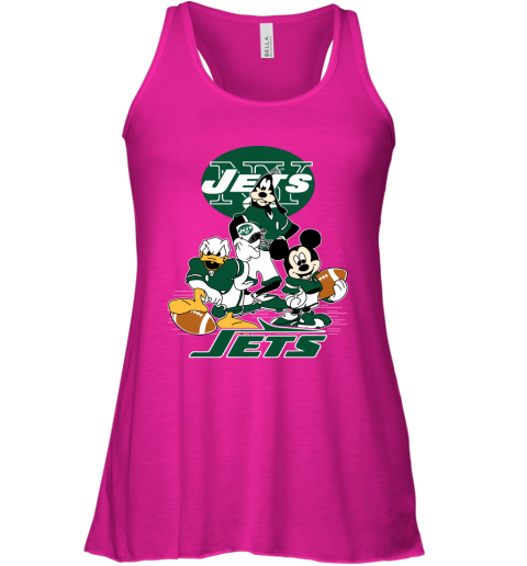 NFL New York Jets Mickey Mouse Donald Duck Goofy Football T Shirt