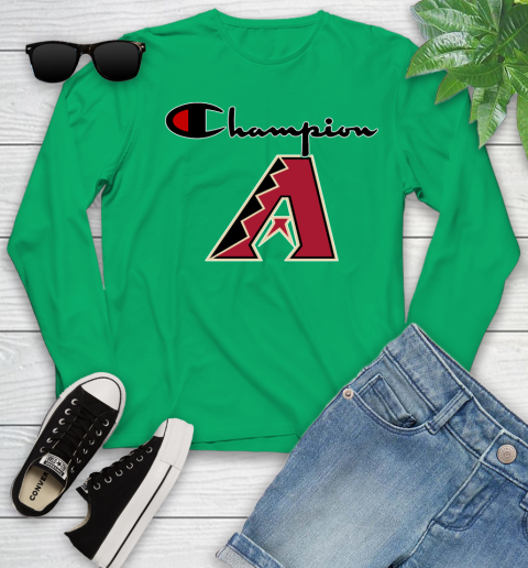 MLB Baseball Arizona Diamondbacks Champion Shirt Youth Long Sleeve 4
