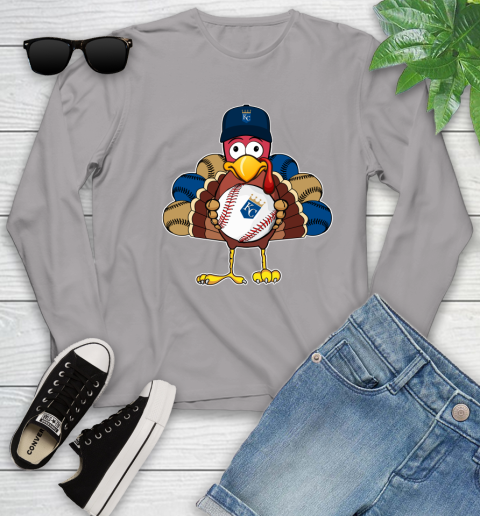 Kansas City Royals Turkey thanksgiving Youth Long Sleeve 5