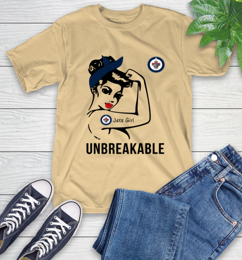 NHL Winnipeg Jets Girl Unbreakable Hockey Sports T-Shirt 6