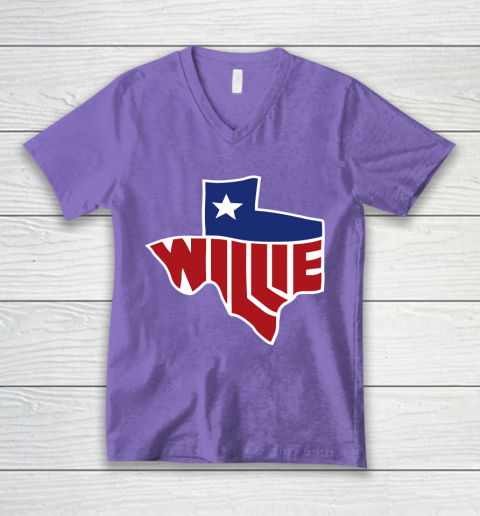 Willie Nelson shirt Willie's Texas V-Neck T-Shirt 8