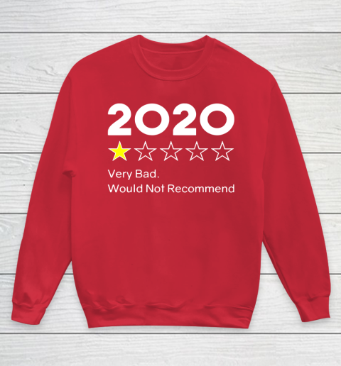 2020 One Star Very Bad Would Not Recommend Youth Sweatshirt 7