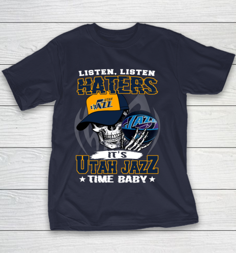 Listen Haters It is JAZZ Time Baby NBA Youth T-Shirt 2