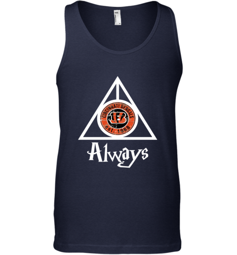 Always Love The Cincinnati Bengals x Harry Potter Mashup NFL nt3b always love the cincinnati bengals x harry potter unisex tank 17 front navy