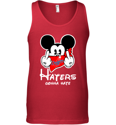 MLB Los Angeles Dodgers Haters Gonna Hate Mickey Mouse Disney Baseball Shirt