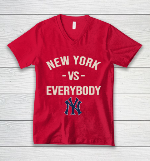 New York Yankees Vs Everybody V-Neck T-Shirt 6