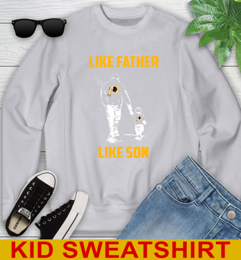 Washington Redskins NFL Football Like Father Like Son Sports Youth Sweatshirt 3
