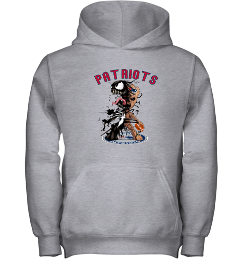NFL New England Patriots Football Venom Groot Guardians Of The Galaxy YzG3y5xYOPV youth hoodie 43 95 151514 front sport grey