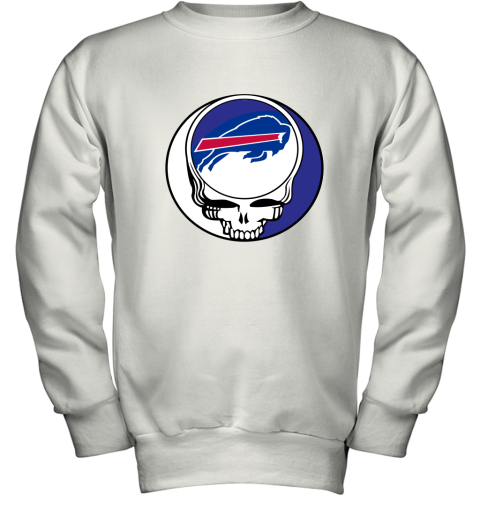 NFL Team Buffalo Bills x Grateful Dead Logo Band Youth Sweatshirt