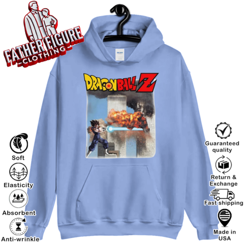 lzz7 dragon ball z hoodie 23 front carolina blue