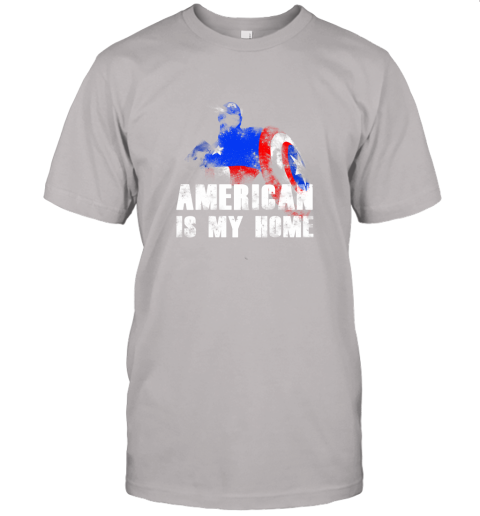 America Is My Home Captain America 4th Of July Unisex Jersey Tee